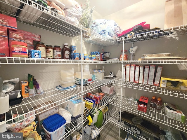 view of pantry