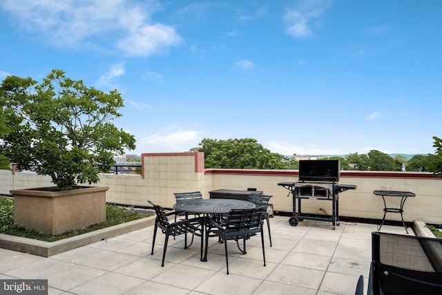 view of patio / terrace with outdoor dining area