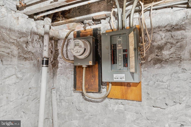 utility room with electric panel