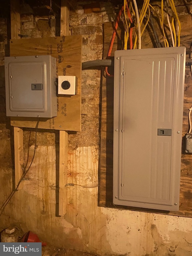 utility room with electric panel