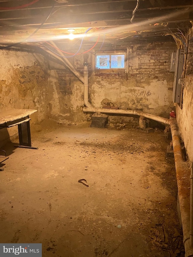 view of basement