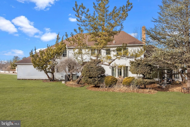 exterior space with a front yard