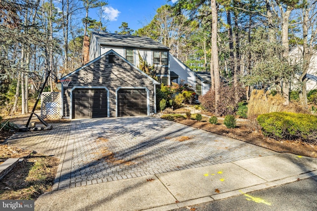 exterior space with a chimney