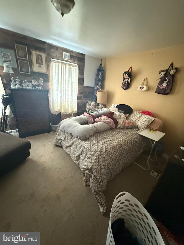 bedroom featuring carpet flooring