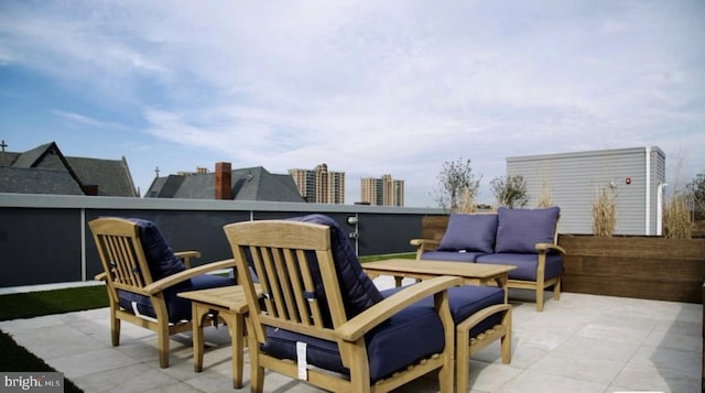 view of patio featuring outdoor lounge area