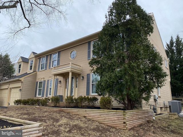 view of front of home featuring central AC unit