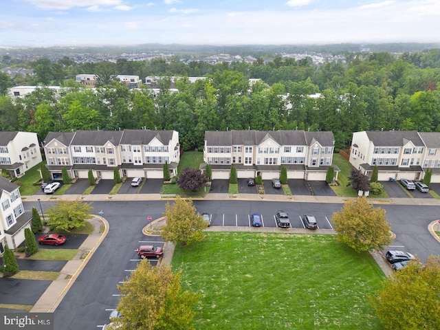 birds eye view of property featuring a residential view