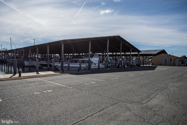 view of uncovered parking lot