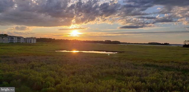 view of nature at dusk