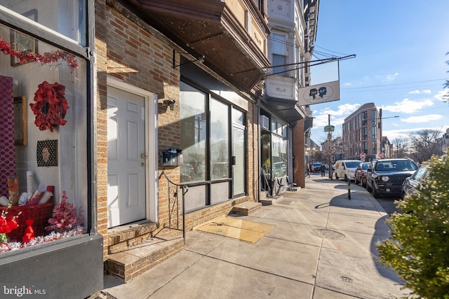 709 E Passyunk Ave, Philadelphia, PA 19147 - property entrance featuring brick siding