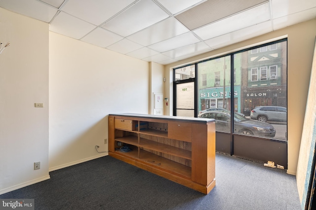 709 E Passyunk Ave, Philadelphia, PA 19147 - interior space with baseboards and a drop ceiling