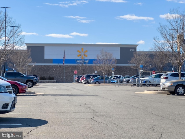 view of uncovered parking lot