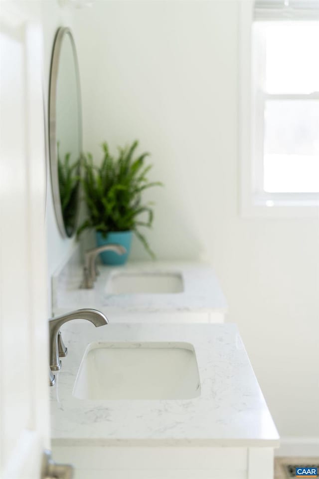 interior details featuring a sink