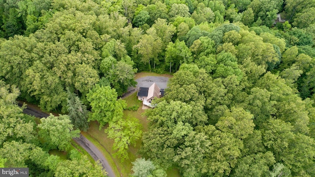 15431 Machodoc Dr, King George, VA 22485 - aerial view of property and surrounding area featuring a heavily wooded area
