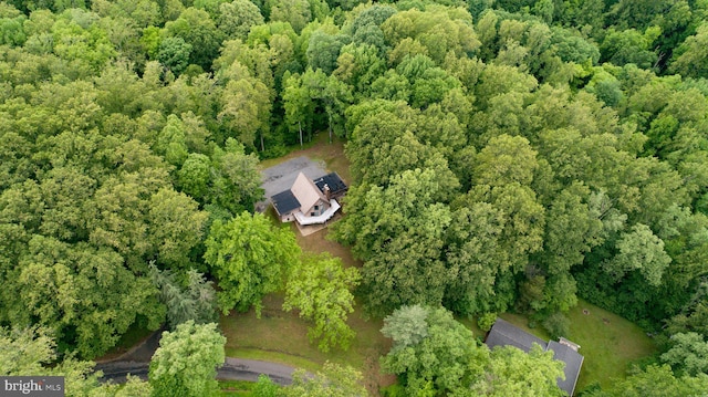 15431 Machodoc Dr, King George, VA 22485 - aerial overview of property's location featuring a heavily wooded area