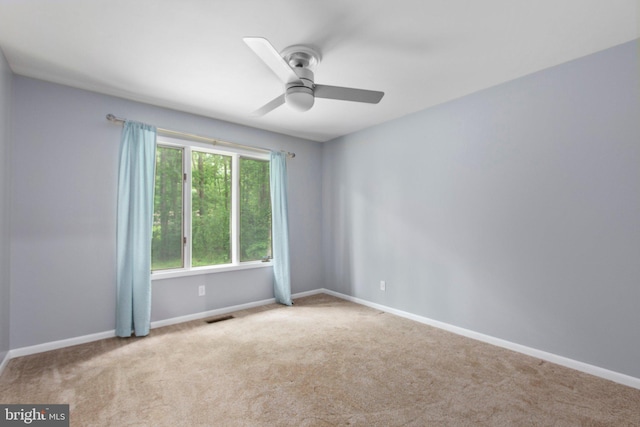 15431 Machodoc Dr, King George, VA 22485 - unfurnished room featuring ceiling fan, carpet flooring, and baseboards