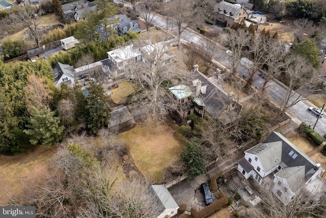 birds eye view of property featuring a residential view