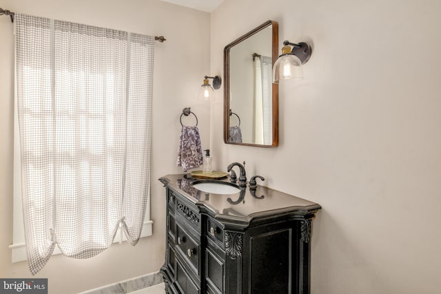 bathroom with vanity