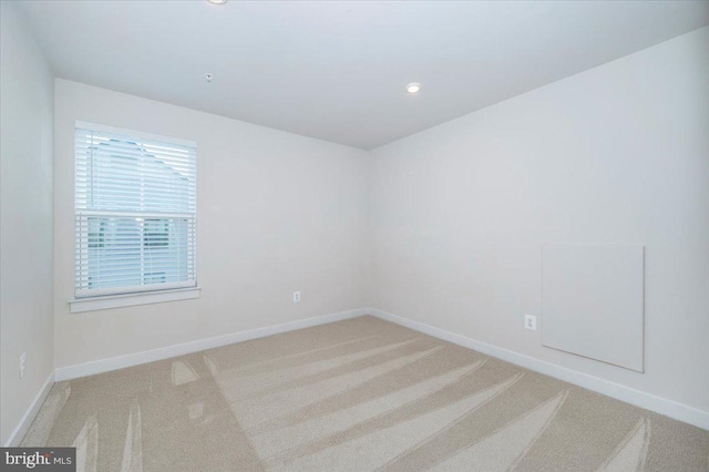 7508 Blue Sun Dr, Glen Burnie, MD 21060 - carpeted empty room with recessed lighting, stairway, and baseboards