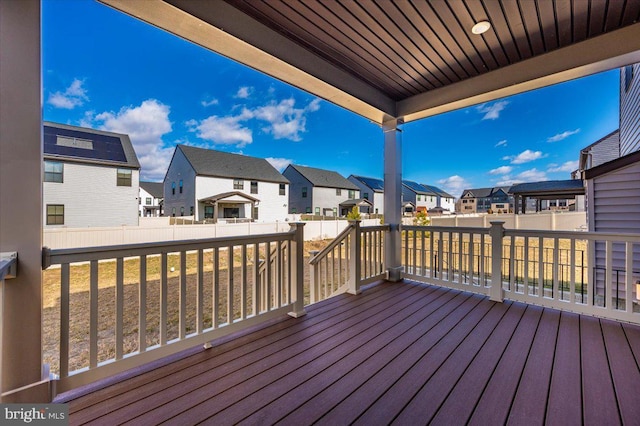 7508 Blue Sun Dr, Glen Burnie, MD 21060 - wooden deck with a fenced backyard and a residential view