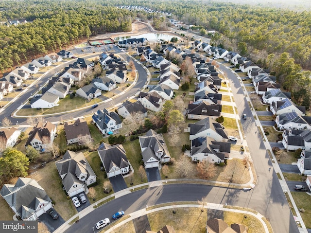 drone / aerial view featuring a residential view