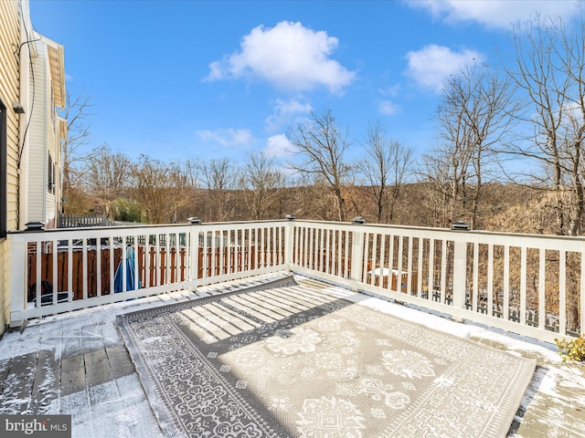 view of wooden terrace