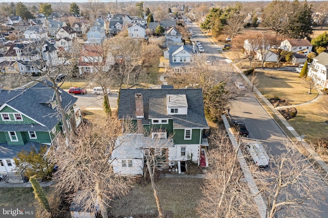 drone / aerial view featuring a residential view