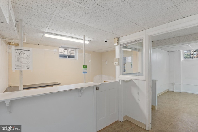 7310 Alaska Ave NW, Washington, DC 20012 - interior space with baseboards and a drop ceiling