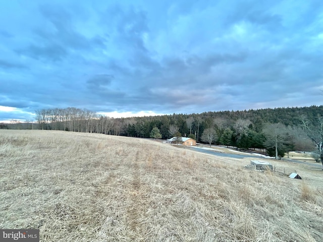 view of local wilderness with a view of trees