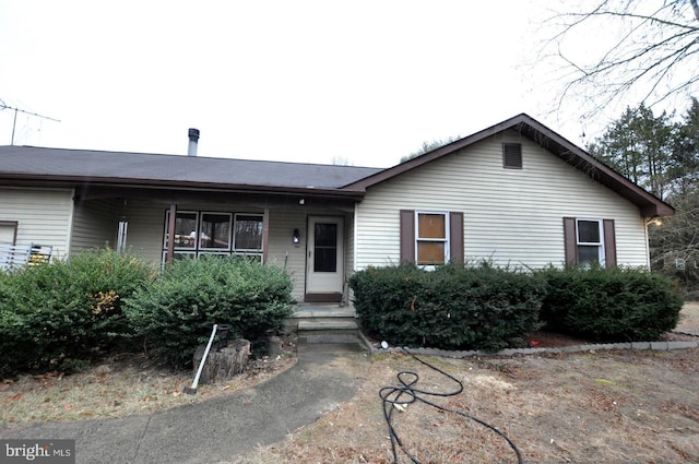 view of ranch-style home