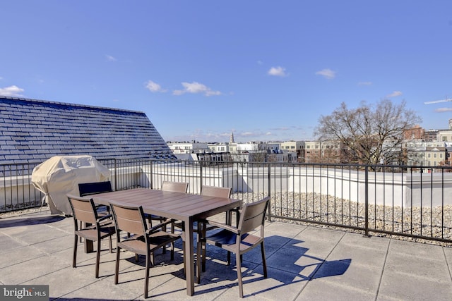 view of patio / terrace with outdoor dining area and area for grilling