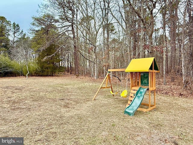 view of jungle gym