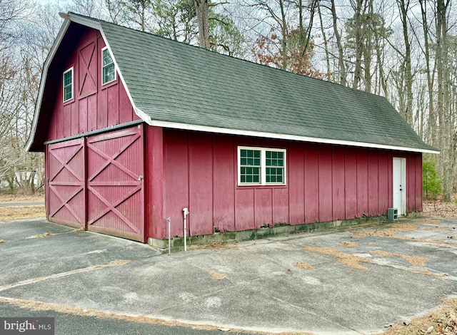 view of barn