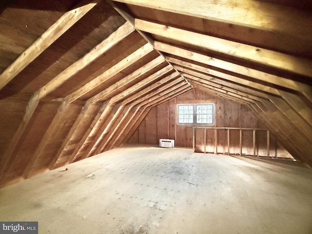 view of attic