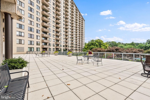 view of patio / terrace featuring outdoor dining space