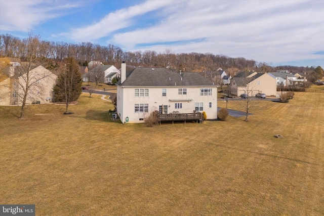 drone / aerial view featuring a residential view