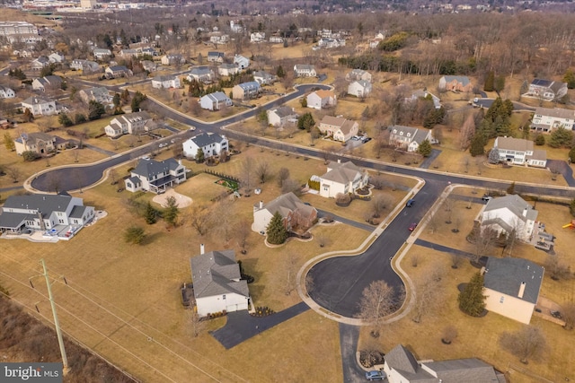 birds eye view of property featuring a residential view