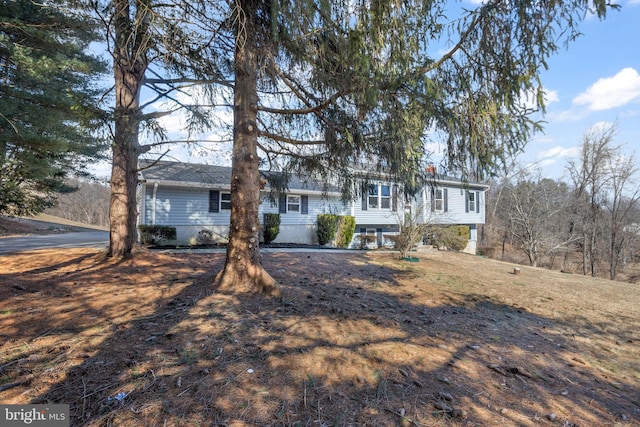 view of front of home