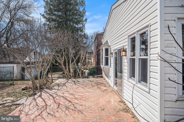 view of patio / terrace with fence