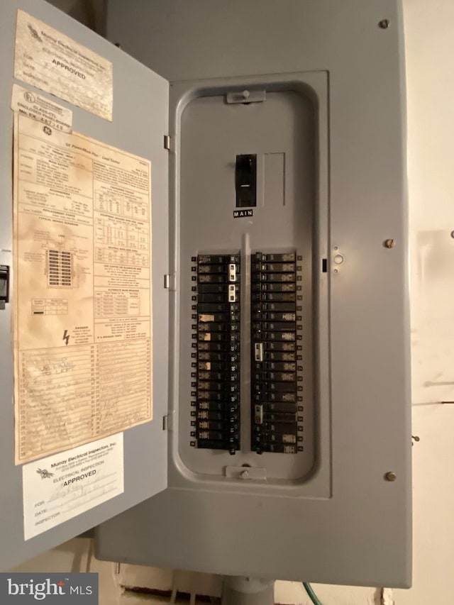 utility room featuring electric panel