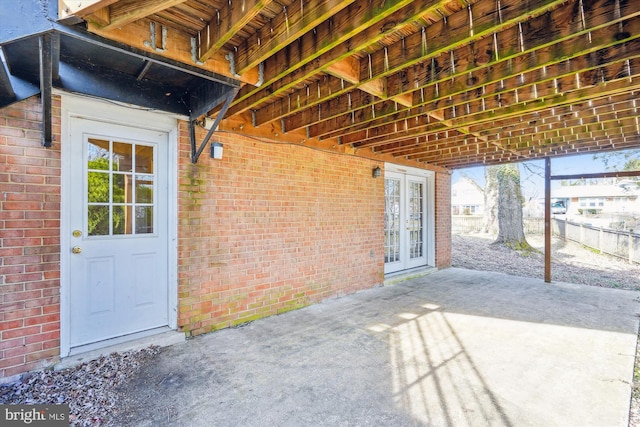 view of patio / terrace with french doors