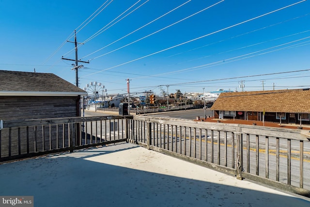 view of patio / terrace featuring fence