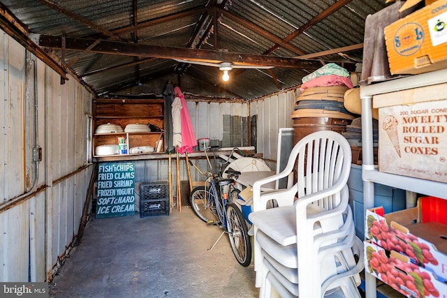 storage room featuring a garage