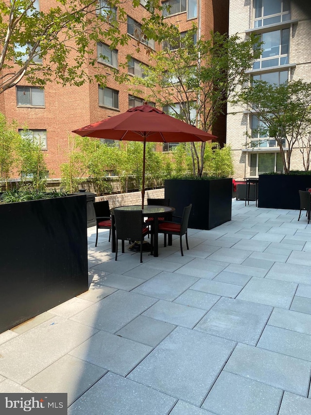 view of patio / terrace featuring outdoor dining area