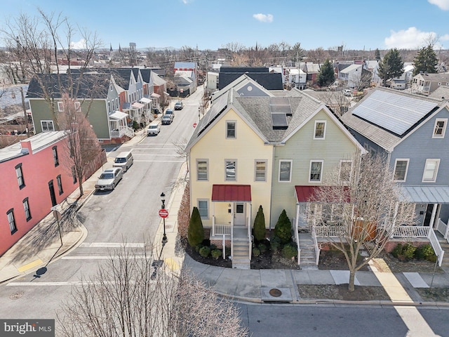 birds eye view of property featuring a residential view