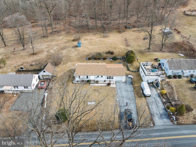 birds eye view of property