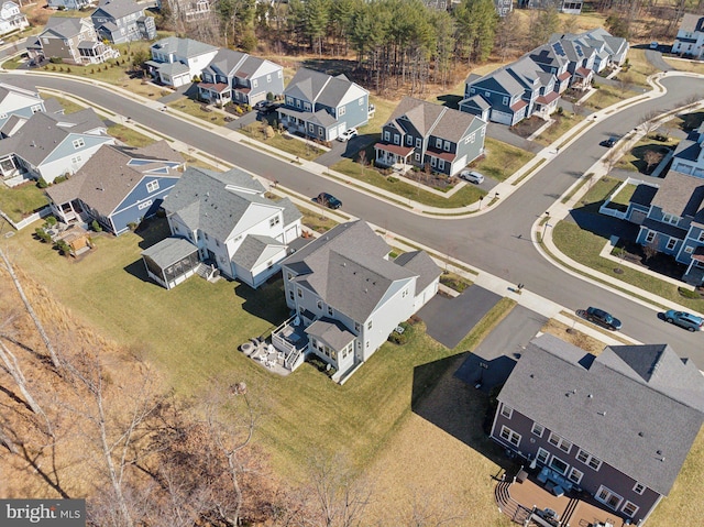 bird's eye view featuring a residential view