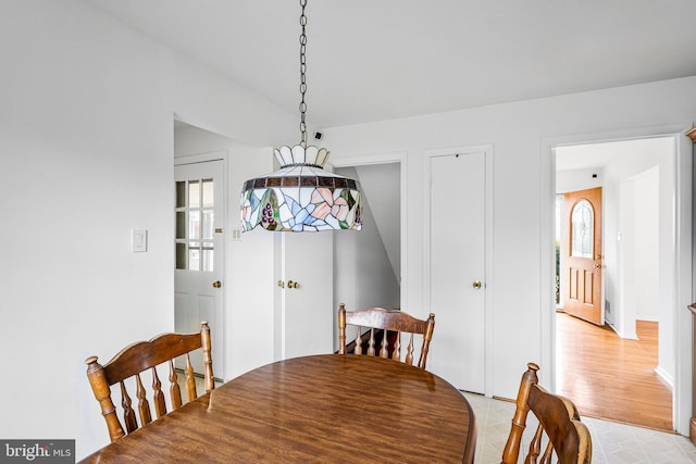 view of dining room