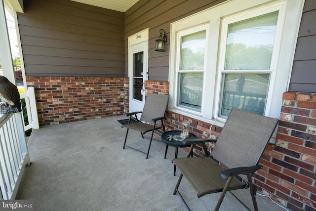 view of patio with covered porch