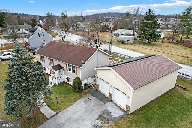 bird's eye view featuring a residential view